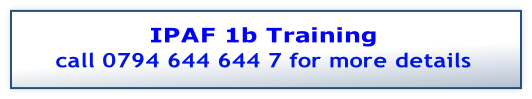 IPAF 1b Training
call 0794 644 644 7 for more details

